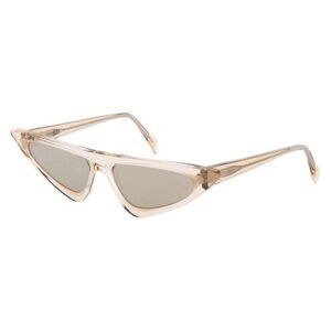 New Andy Wolf Alexandria Cat Eye mirrored sunglasses lite beige/gold w/box